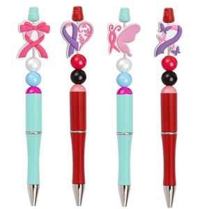 Decoraciones de cuentas coloridas personalizadas CCH para bolígrafos redondos, bolígrafos creativos de plástico. - Product Image 2