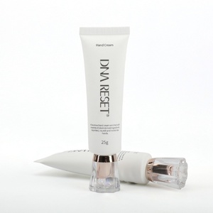 Tube d'emballage vide pour crème pour les mains, 25g, blanc, personnalisable avec logo imprimé, en plastique transparent unique pour soins de la peau - Vente en gros - Product Image 5