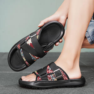 Chaussons d'intérieur pour hommes, antidérapants, à semelles épaisses, avec rembourrage insonorisant, chaussons à semelle souple pour hommes - Product Image 4