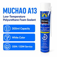 Sellador de Espuma de Poliuretano de Baja Temperatura A13 300ml, Rango de Curado de -30 a 90°C, para Marcos de Puertas, Huecos de Ventanas y Aberturas de Paredes