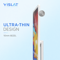 Vislat Téléviseur intelligent portable mini 32 pouces pour l'extérieur et l'intérieur, écran tactile LED mobile, interactif sans fil, Android, publicité