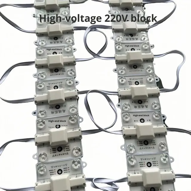 220V High Voltage Block Outdoor Advertising LED Modules Cloth Light Box Ceiling Soft Film Ra95 3W 173 Viewing Angle IP20