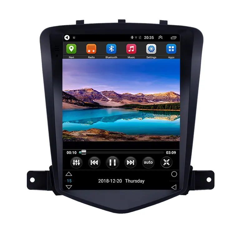 Tesla style android car stereo dvd vertical screen car radio multimedia gps car player for Chevrolet Classic Cruze 2008-2013