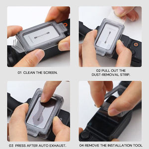 ฟิล์มกันรอยติดตั้งง่ายสำหรับ DJI Pocket 3 AR กระจกนิรภัยป้องกันเลนส์กล้อง พร้อมกรอบจัดตำแหน่งป้องกันฝุ่น - Product Image 3