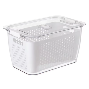 New Design 4L Refrigerator Drain Storage Box Crisper Refrigerator Box Plastic Multifunction Food Storage <strong>Container</strong> - Product Image 4