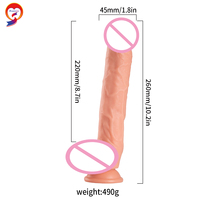 Productos sexuales femeninos Consoladores realistas de 12 pulgadas Consoladores grandes de material médico de PVC
