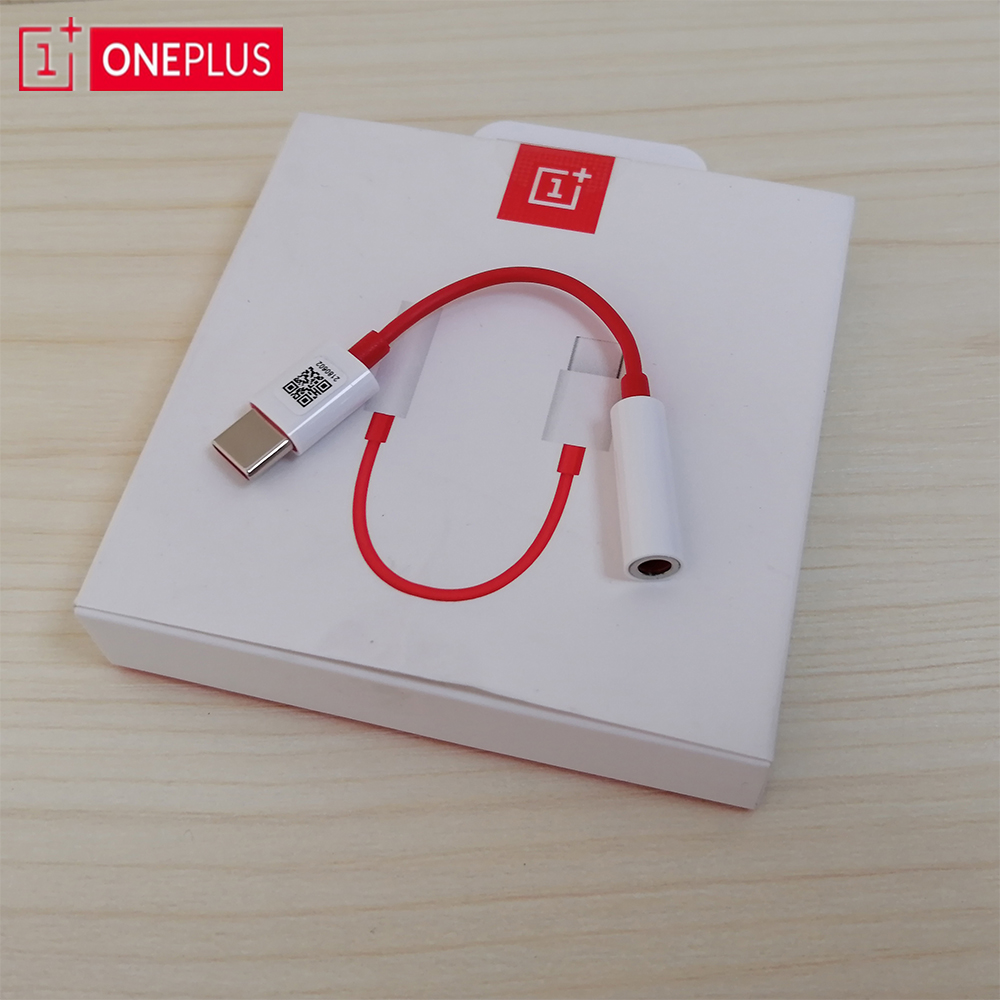 Original Oneplus Earphone Jack Adapter Type-C To 3.5mm Headphone Converter Cable For One plus 1+6T 7 7Pro 7T