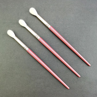 Pinceau d'ombre à paupières rose en poils de chèvre de qualité professionnelle