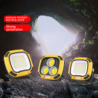 Lampe de travail LED COB rechargeable par USB de type C multifonctionnelle, étanche IP55, ABS, mise au point réglable, sortie lumineuse élevée, portable, plongée