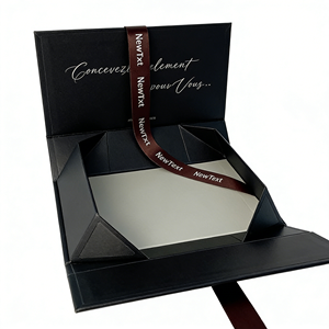 Boîte cadeau magnétique pliable en papier rigide de qualité supérieure pour rouge à lèvres personnalisé, emballage cosmétique avec ruban - Product Image 5