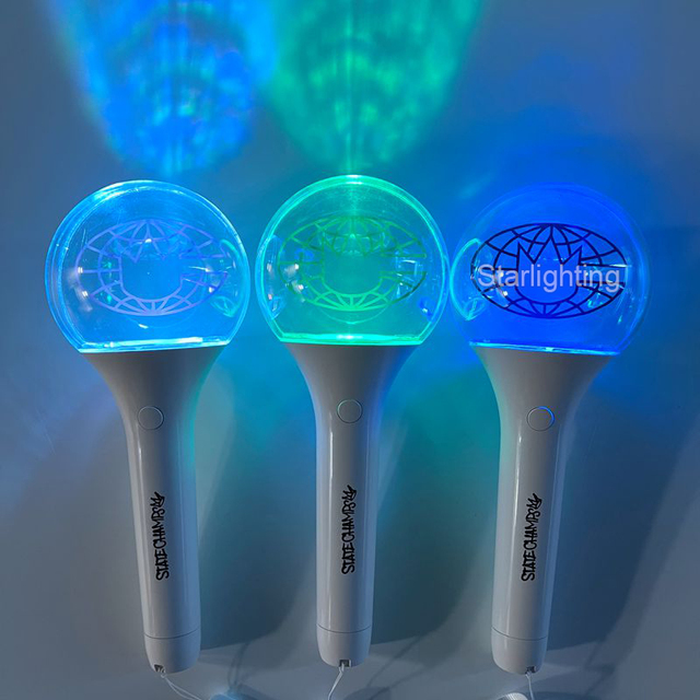 Wholesale K-pop Idol Official Customized Glowing Acrylic Wand Fans Cheering Prop LED Light Stick for Events Concert Party Sports