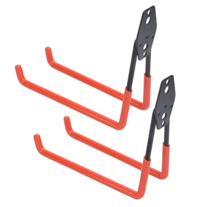 Lot de 2 crochets de garage multifonctionnels à fixation murale, organisateur de rangement <span class=keywords><strong>pour</strong></span> vélos et marchandises, style <span class=keywords><strong>crochet</strong></span> - Product Image 4