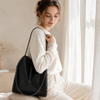 Sac de soirée tendance 2026 en cuir végétalien PU, brodé de fleurs, avec rivets et fronces, pour femme, avec fermeture éclair