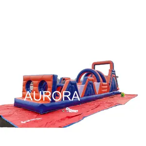 Inflatable Obstacle Course With Bouncer Slide Combo For Park Game