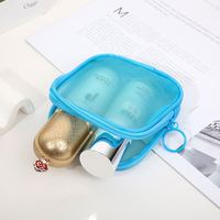 Grande trousse de toilette transparente portable, ensemble de sacs de toilette, pochette en filet, sac de voyage, organiseur de maquillage, sac de lavage en filet pas cher