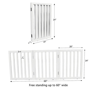 Nouvelle clôture pour animaux de compagnie en bois, détachable et pliable, adaptée à un usage domestique, offrant une barrière sûre et sécurisée pour les chiens sans... - Product Image 3