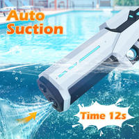 Pistolet à eau électrique cool pour garçons, jeu de tir extérieur, pistolet à eau en plastique pleine puissance avec batterie, jouet d'été en gros
