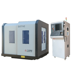 Máquina cortadora de alambre de diamante abrasivo CNC automática modelo SX7745, línea de arena WEDM con núcleo PLC y componentes de Motor de bomba - Product Image 1