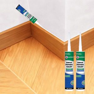 <span class=keywords><strong>Sellador</strong></span> Acrílico de Alta Calidad, de Curado Rápido, Impermeable, de un Componente, Pintable, en Cartucho Blanco/Transparente - Product Image 6