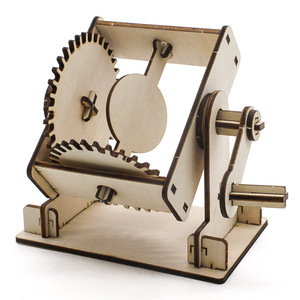 Kit de modelo de engranajes de madera, juguete educativo de ciencia de montaje manual para niños, juego de construcción de formas geométricas para aprendizaje STEM de 7 a 9 años - Product Image 3