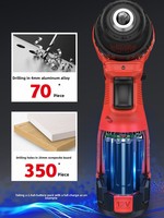 Perceuse sans fil Dayou DD121, sans balais, 2,0 Ah, lithium-ion, rechargeable, tournevis électrique portatif, mandrin à dégagement rapide, garantie 1 an