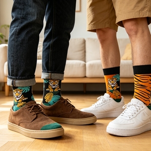 Calcetines Unisex con Diseño de <span class=keywords><strong>Ballena</strong></span>, Estilo Hip Hop, Skateboard, Moda, Novedad Creativa, Personajes de Anime y Películas, Transpirables, para <span class=keywords><strong>Hombre</strong></span> - Product Image 3