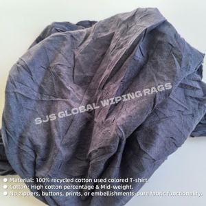 Trapos de Camiseta de Colores para Uso Industrial, 100% Algodón, Paños de Limpieza Industriales Prácticos para Taller Mecánico - Product Image 4