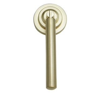 Brass Cabinet <b>Handle</b> Cylindrical Single Hole Brushed Chinese Style For Wardrobe Drawer - Product Image 1