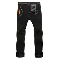 Pantalon de Randonnée Convertible Léger Unisexe en Softshell Extensible, Tissu Polyester, Taille Plus, Vêtement de Trekking