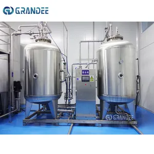 Automatic CSD Beverage Soda Carbonated Liquid Mixer Syrup CO2 Degassing Vacuum Mixing machine