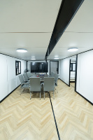 Maison conteneur extensible double face de 40 pieds, maison modulaire préfabriquée pliable, étanche avec cuisine et salle de bain complètes