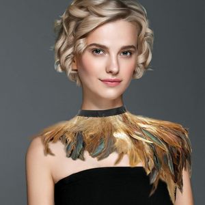 Pañuelo de Hombro con Plumas Estilo Rococó para Eventos y Fiestas Románticas Vintage, Año Nuevo, Navidad, Festival de Primavera, Bailarina de Bar, Desfile de Moda - Product Image 1