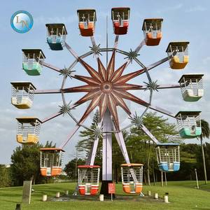 Grande roue géante de 65 m, manège de parc d'attractions, roue panoramique extérieure pour vue sur la skyline de la ville - Product Image 4