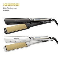 Lisseur de cheveux professionnel GEEMY IGEMEI GM450 avec plaques en céramique et écran LCD