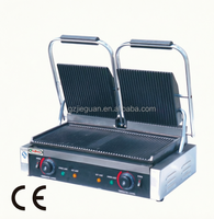 Grille-pain électrique professionnel en acier inoxydable Jieguan EG-812 certifié CE pour panini et sandwichs – Vente en gros