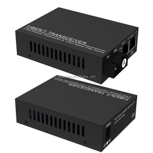 Convertidor de Fibra Óptica Ethernet 1SC con 2 Puertos RJ45, 10/100/1000Mbps, Personalización OEM para CCTV FTTH - Product Image 1