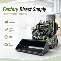 Chargeuse compacte sur chenilles LAWNIO à double vérin de levage, directement de l'usine, pour travaux agricoles et de jardinage
