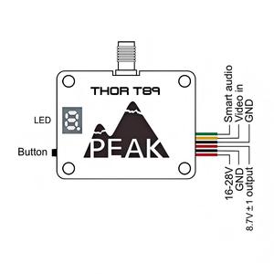 Accessoire de drone Ultra Longue Portée PeakFPV 8.0-8.8G Thor T89 VTX 4W 25mW\200mW\800mW\1000mW\4000mW <span class=keywords><strong>FPV</strong></span> VTX 8000MHz-8800MHz 64CH - Product Image 5