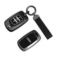Ensemble de clés en alliage de zinc résistant aux rayures compatible avec Baojun OLIVER 530/560/360/310/730/E100/E200/W630, étui pour clé de voiture