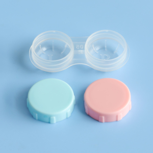 Free Shipping Plastic Lens case Color Box Colored Contacts Container Contact Lens Storage case