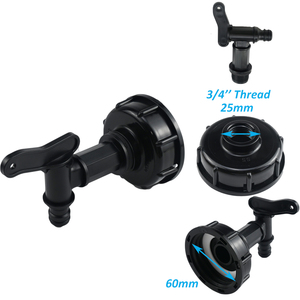 1/2 "3/4" IBC Tote thùng hóa chất tấn phụ kiện container với núm vú nhỏ và đầu nối ống vườn - Product Image 4