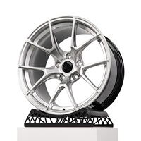 Jantes forgées gris argenté, élégantes et sportives, 18, 19, 20, 21, 22 pouces, 5x112, 5x114.3, légères, pour AMG, Corvette, Tesla