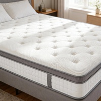Matelas pliable en mousse à mémoire de forme ondulée infusée de gel OEM, matelas pliable en trois parties, lit pliable avec surmatelas, disponible près de chez vous