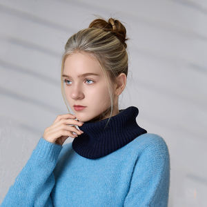 Bufanda Circular con Logotipo Bordado Personalizado, Bufandas de Invierno de Lujo Tejidas a Mano, Calentador de Cuello para Mujer, Snood de Algodón - Product Image 5