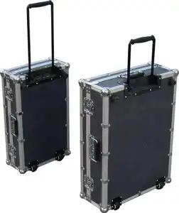 Valise de rangement en aluminium avec roulettes