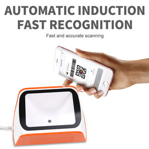 Escáner de Código de Barras de Escritorio USB con Cable YJ-5012 1D 2D, Lector de Códigos QR, Pantalla de 640x480, Naranja, para Punto de Venta, PC, Supermercados, Librerías, Centros Comerciales - Product Image 2