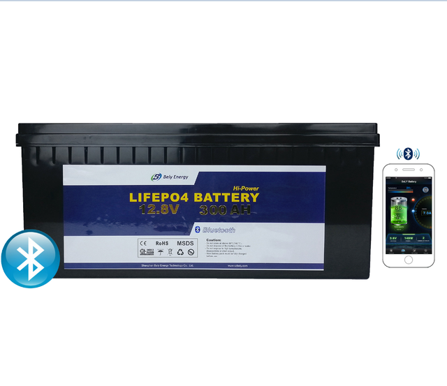 Factory Price Deep Cycle 12V 300AH Lifepo4 Lithium Battery With Bluetooth BMS