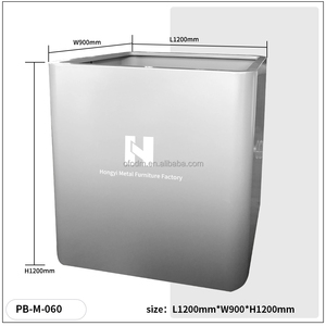 Boîte de plantation de fleurs en acier inoxydable avec logo gratuit Boîte de plantation rectangulaire écologique durable pour jardin extérieur <span class=keywords><strong>XXL</strong></span> personnalisée - Product Image 2