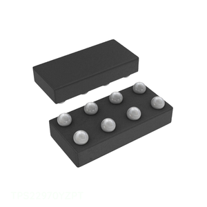 Composants électroniques TPS22970YZPT Accessoires Gestion de l'alimentation (PMIC) 8 XFBGA, DSBGA IC PWR SWITCH N CHAN 8DSBGA En stock - Product Image 1