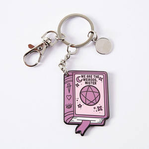 We Are the Weirdos <strong>Mister</strong> <strong>Books</strong> Enamel Keychain Accessories <strong>Book</strong> Lovers Gifts Custom Hard Enamel Keychain with Charms - Product Image 1
